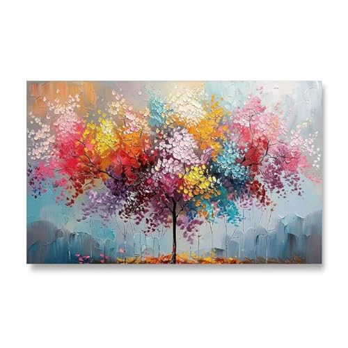 18meng Art Wandbilder XXL Bunter Baum 140x80 cm 1 Teilig Abstrakt Leinwandbild Kunstdruck Modern Wohnzimmer Wand Bild Canvas Design Leinwand Bilder Schlafzimmer Dekoration Poster Ungerahmt 18meng Art Wandbilder XXL Bunter Baum 140x80 cm 1 Teilig Abstrakt Leinwandbild Kunstdruck Modern Wohnzimmer Wand Bild Canvas Design Leinwand Bilder Schlafzimmer Dekoration Poster Ungerahmt von 18meng Art