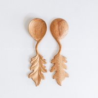 Hand Geschnitzter Feder Holzlöffel, Gravierter Löffel Personalisiertes Geburtstagsgeschenk Für Sie/Geschenk Ihn Kinder Mutter Küchengeschenk von 194HandmadeGift
