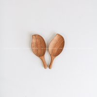 Handgemachter Blattförmiger Holzlöffel Personalisiertes Geschenk, Kräuter Gewürze Löffel, Vintage Kaffee Tee Tisch Dekor, Holz Utensilien Küche Dekor von 194HandmadeGift