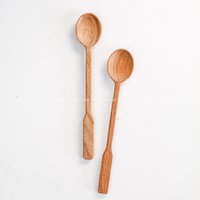 Handgemachter Holzlöffel Mit Langem Griff Zum Essen, Küchenlöffel Personalisiertes Geschenk, Koch - Und Servierutensilien Aus Holz, Bauernhaus von 194HandmadeGift