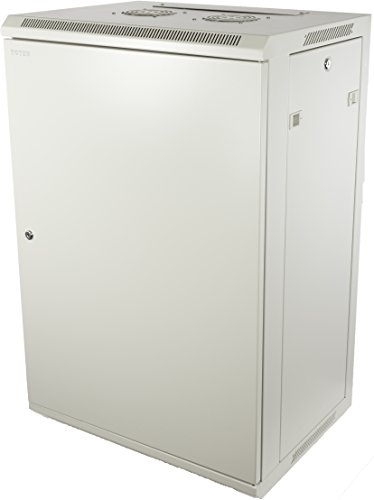 18 HE 19 Zoll - 19" Wandschrank mit geschlossener Tür (BxTxH), weiß 600x450x900mm - NEU! 19Power GmbH von 19Power