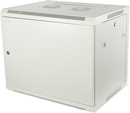 9 HE 19 Zoll - 19" Wandschrank mit geschlossener Tür (BxTxH), weiß 600x450x500mm - NEU! 19Power GmbH von 19Power