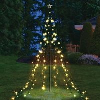 Garten-Lichterpyramide mit 200 LEDs Lichterkette Beleuchtung Lichternetz von BURI