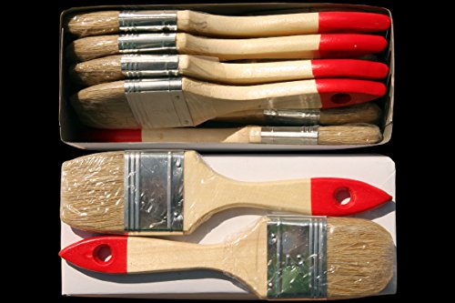 48 x Flachpinsel 50 mm Chinaborste hell Maler Lack Lasur Abwasch Allzweck Einweg Industrie Pinsel Lasurpinsel Lackpinsel von 1A Malerwerkzeuge