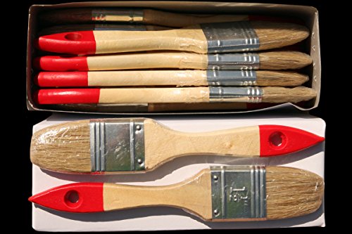 96 x Flachpinsel 35 mm Chinaborste hell Maler Lack Lasur Abwasch Allzweck Einweg Industrie Pinsel Lasurpinsel Lackpinsel von 1A Malerwerkzeuge
