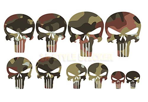 10 Aufkleber Totenkopf Motorrad Aufkleber Skull Sticker Devil Tribel Decal von 1A Style Sticker