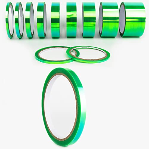1A Style Sticker Oilslick Transparent Chamäleon Selbstklebendes Bastel Zierband Folie Wrap Art Trim Stripes Kreativ DIY Projekte Zierstreifen Aufkleber (7 mm, Cham. Grün) von 1A Style Sticker