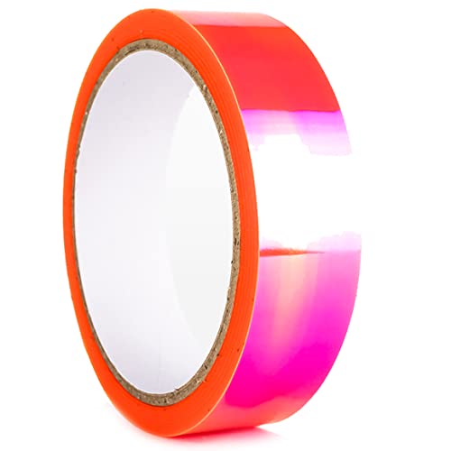 1A Style Sticker Zierstreifen Folie Selbstklebende Oilslick Bastel Möbel Folie Dekoration Wohnzimmer Aufkleber (20 mm, Cham. Orange) von 1A Style Sticker