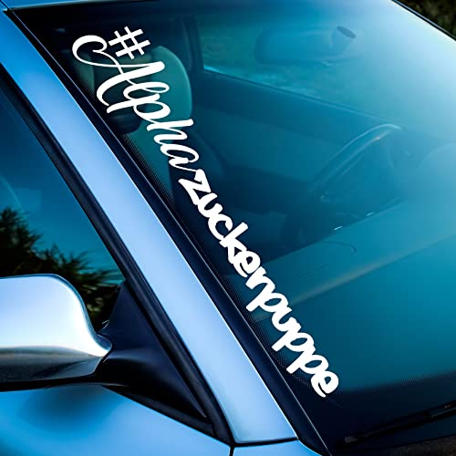 Auto Aufkleber Alphazuckerpuppe Frontscheibenaufkleber Tuning Sticker Frauen Geschenk Schriftzug Scheibenaufkleber Motorhaube Kofferraum von 1A Style Sticker
