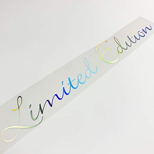 Auto Aufkleber Limited Edition Frontscheibenaufkleber in extrem auffälligen Hologramm Oilslick Folien perfekt auch für Heckscheibe oder Karosserie (154 Limited Edition 30cm, Hologramm Smaragdgrün) von 1A Style Sticker