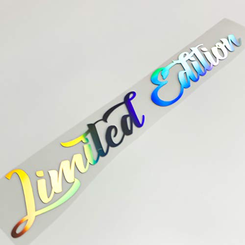 Auto Aufkleber Limited Edition Frontscheibenaufkleber in extrem auffälligen Hologramm Oilslick Folien perfekt auch für Heckscheibe oder Karosserie (429 Limited Edition 30cm, Hologramm Smaragdgrün) von 1A Style Sticker