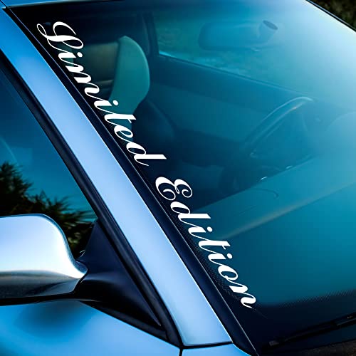 Auto Aufkleber Limited Edition Tuning Sticker Wrap Design Car Performance Neu Schriftzug Scheibenaufkleber Motorhaube Kofferraum Individuell (152 Limited Edition 55cm, Weiß Glanz) von 1A Style Sticker