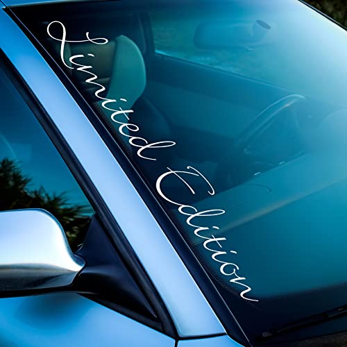 Auto Aufkleber Limited Edition Tuning Sticker Wrap Design Car Performance Neu Schriftzug Scheibenaufkleber Motorhaube Kofferraum Individuell (154 Limited Edition 55cm, Weiß Glanz) von 1A Style Sticker