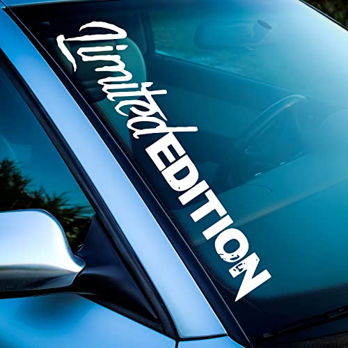 Auto Aufkleber Limited Edition Tuning Sticker Wrap Design Car Performance Neu Schriftzug Scheibenaufkleber Motorhaube Kofferraum Individuell (280 Limited Edition 55cm, Weiß Glanz) von 1A Style Sticker