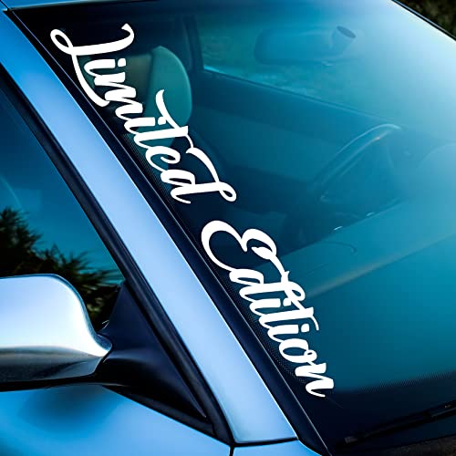 Auto Aufkleber Limited Edition Tuning Sticker Wrap Design Car Performance Neu Schriftzug Scheibenaufkleber Motorhaube Kofferraum Individuell (429 Limited Edition 55cm, Weiß Glanz) von 1A Style Sticker