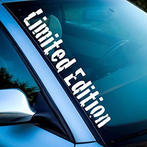 Auto Aufkleber Limited Edition Tuning Sticker Wrap Design Car Performance Neu Schriftzug Scheibenaufkleber Motorhaube Kofferraum Individuell (445 Limited Edition 30cm, Weiß Glanz) von 1A Style Sticker