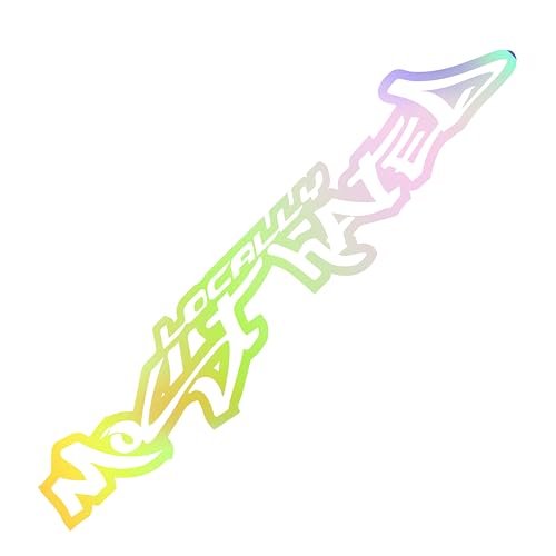 Auto Aufkleber Locally Most Hated Schriftzug Sticker Autotuning Sticker Car Decal Frontscheibe Heckscheibe Karosserie Wanted (Holo Silber) von 1A Style Sticker
