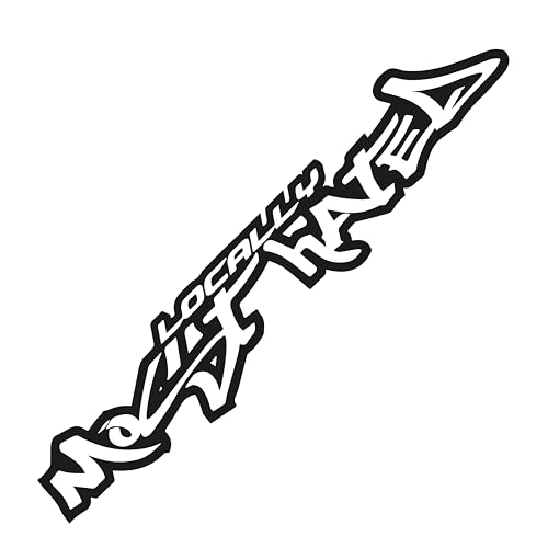 Auto Aufkleber Locally Most Hated Schriftzug Sticker Autotuning Sticker Car Decal Frontscheibe Heckscheibe Karosserie Wanted (Matt Schwarz) von 1A Style Sticker