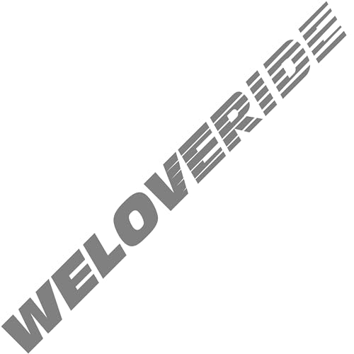 Autoaufkleber WELOVERIDE Tuning Sticker KFZ Aufkleber (Glanz Grau) von 1A Style Sticker