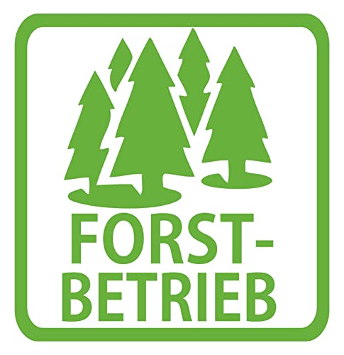 Forst Aufkleber Auto Sticker Forstschutz Forstbetrieb Tannen (Motiv 3, Weiß) von 1A Style Sticker
