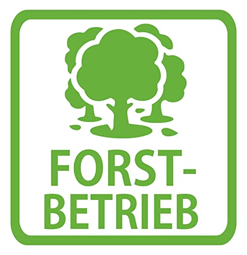 Forstbetrieb Aufkleber Auto Forst Zubehör Schild Förster frei Fahrt Sticker Bäume (Motiv 2, Weiß) von 1A Style Sticker
