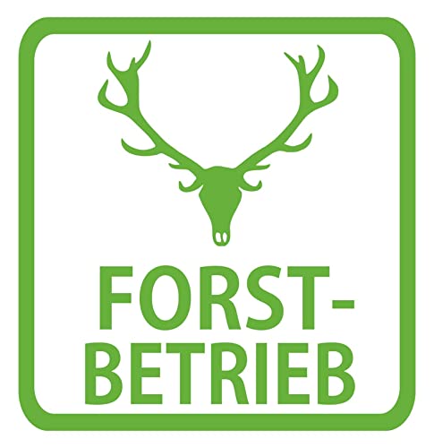 Forstbetrieb Forstschutz Sticker Auto Aufkleber Geweih Wald Hirsch(Motiv 1, Hellgrün) von 1A Style Sticker