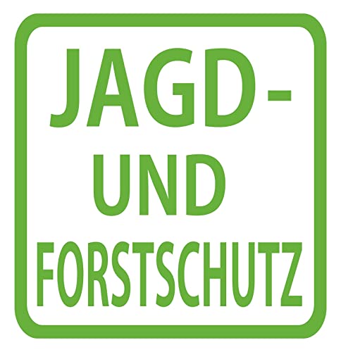 Forstschutz Auto Aufkleber Zubehör Jagdschutz Forstbetrieb Jagdbetrieb Sticker (Motiv 20, Dunkelgrün) von 1A Style Sticker
