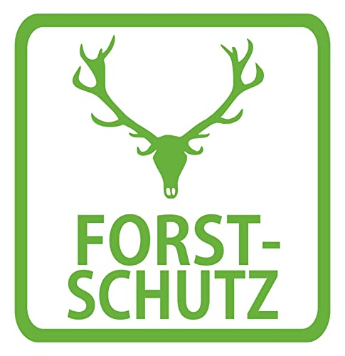 Forstschutz Zubehör Autoaufkleber Forstbetrieb Sticker (Motiv 13, Dunkelgrün) von 1A Style Sticker