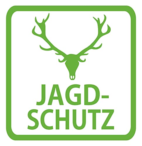 Jagdbetrieb Jagdschutz Auto Aufkleber Zubehör Sticker Hirsch (Motiv 5, Weiß) von 1A Style Sticker