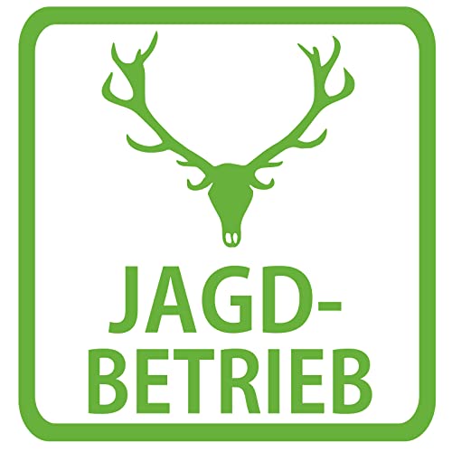 Jagdbetrieb Sticker Jagdschutz Jäger Zubehör Auto Aufkleber (Motiv 29, Weiß) von 1A Style Sticker