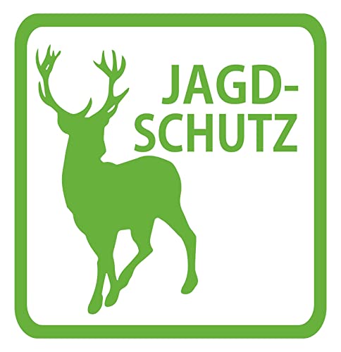 Jagdschutz Auto Aufkleber Zubehör Jagdbetrieb Sticker (Motiv 22, Schwarz) von 1A Style Sticker