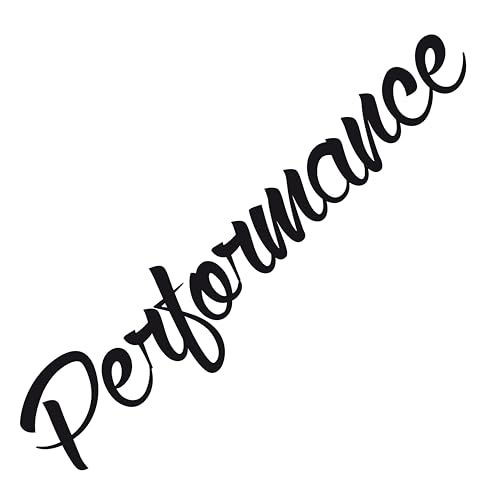 Performance Sticker Autoaufkleber Heckscheibenaufkleber Tuningsticker Seiteaufkleber Autodekor Auo Tuning Frontscheiben (Glanz Schwarz) von 1A Style Sticker