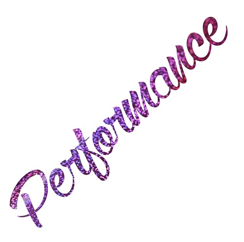 Performance Sticker Autoaufkleber Heckscheibenaufkleber Tuningsticker Seiteaufkleber Autodekor Auo Tuning Frontscheiben (Glitzer Lila) von 1A Style Sticker