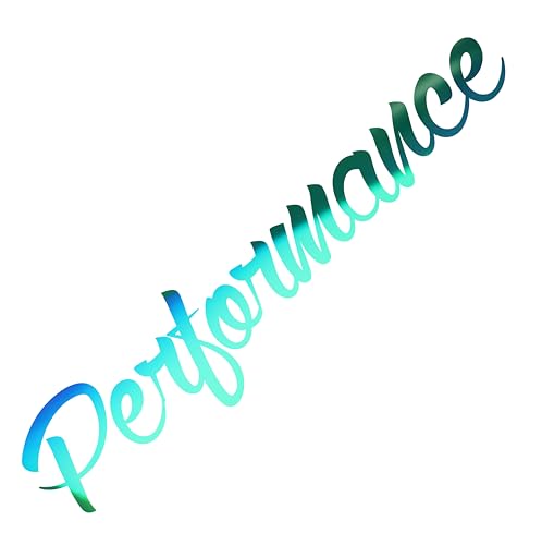 Performance Sticker Autoaufkleber Heckscheibenaufkleber Tuningsticker Seiteaufkleber Autodekor Auo Tuning Frontscheiben (Holo Smaragd) von 1A Style Sticker