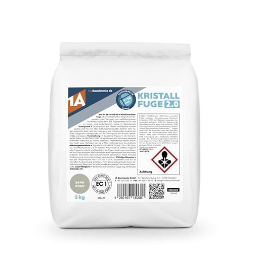 1A Bauchemie Kristallfuge 2.0 sandgrau 5 kg von 1A