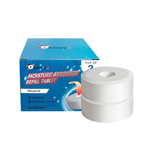 1ABOVE Luftentfeuchter-Nachfülltabs – 2er-Pack, universell passend für 450-g-Einheiten oder 1-Liter-Feuchtigkeitsfänger, beseitigt Feuchtigkeit, Kondensation und Gerüche, ideal für Zuhause, Büro 1ABOVE Luftentfeuchter-Nachfülltabs – 2er-Pack, universell passend für 450-g-Einheiten oder 1-Liter-Feuchtigkeitsfänger, beseitigt Feuchtigkeit, Kondensation und Gerüche, ideal für Zuhause, Büro von 1ABOVE