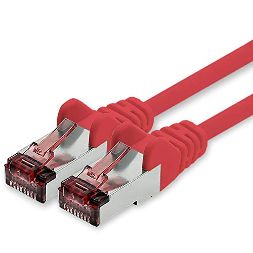 1CONN Cat6 Netzwerkkabel 2m rot Ethernetkabel Lankabel Cat6 Lan Netzwerk Kabel Sftp Pimf Patchkabel 1000 Mbit s von 1CONN