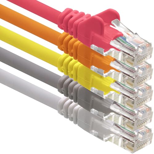 1CONN Netzwerkkabel CAT-6-Kabel RJ45 5x 0.5 m - 5-Farben (1) von 1CONN