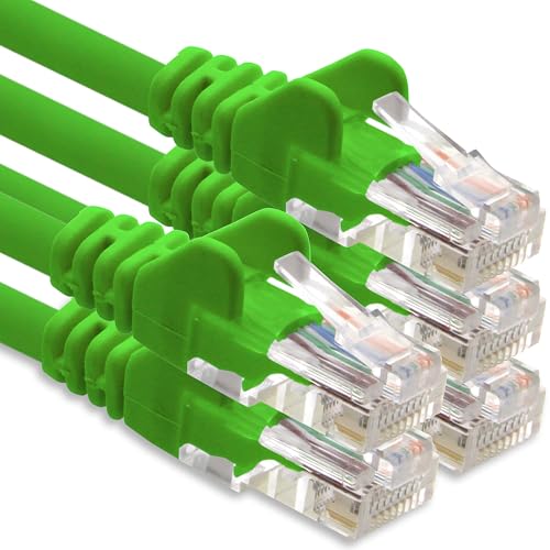 1CONN Netzwerkkabel CAT-6-Kabel RJ45 5x 0.5 m - Grün von 1CONN