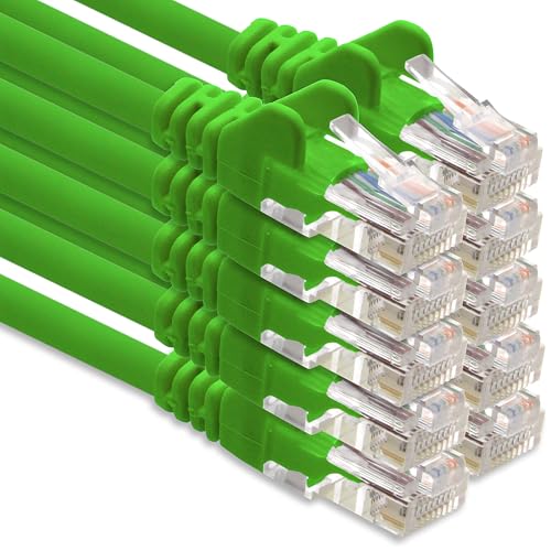 Netzwerkkabel CAT-6-Kabel RJ45 10x 2 m - Grün von 1CONN