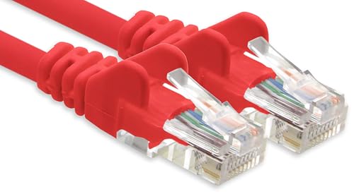 Netzwerkkabel CAT-6-Kabel RJ45 1x 15 m - Rot von 1CONN