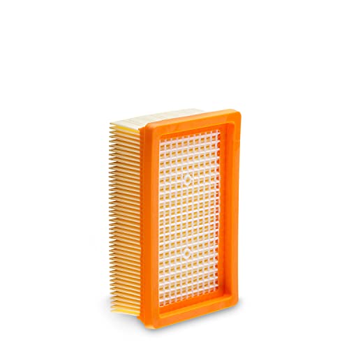 1 Filter für Kärcher Staubsauger [WD4, WD5, WD6 / MV4, MV5, MV6] – 1 Flachfaltenfilter für Allergiker gegen Feinstaub/Gerüche [WD 4 5 6 MV] von 1ELEMENT von 1E