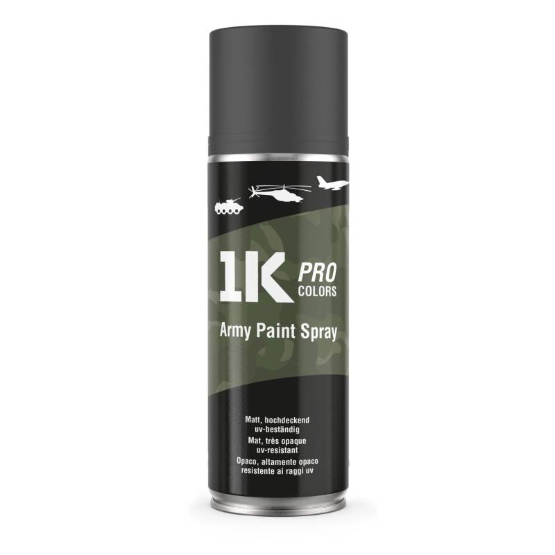 1K PRO COLORS Militär Spraydose 400ml Matt Nato Grün von 1K PRO COLORS