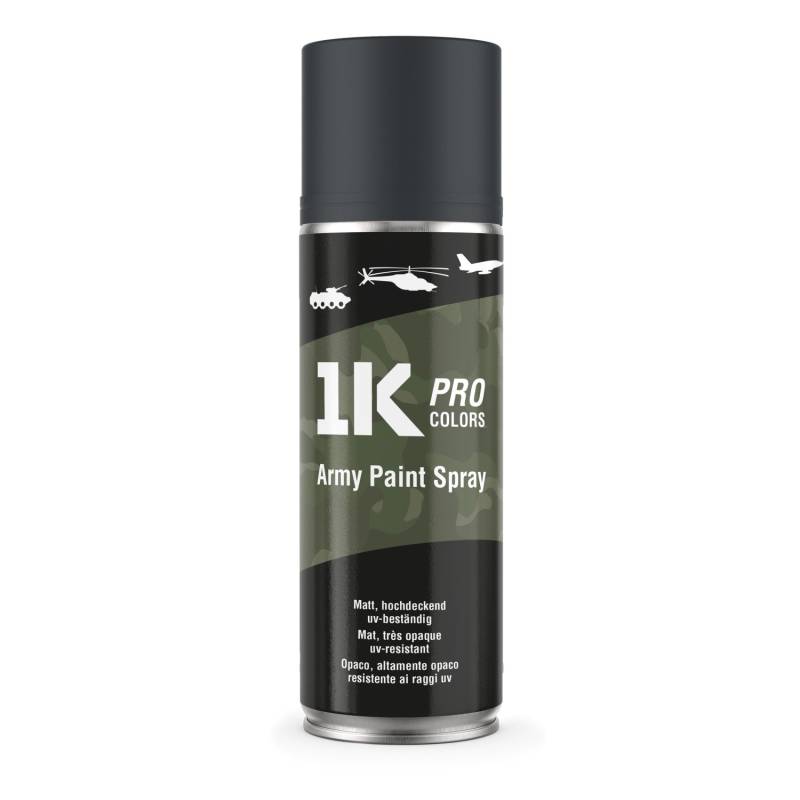 1K PRO COLORS Militär Spraydose 400ml Matt RAL7016 Panzergrau von 1K PRO COLORS