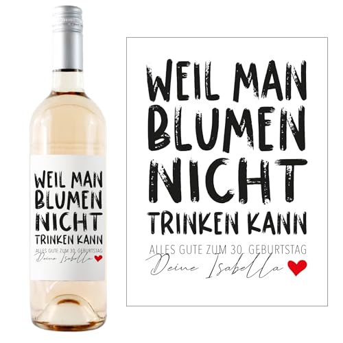 1M® Personalisiertes Weinflaschen-Etikett - Geschenke für Frauen & Männer - ideale Überraschung für deine Liebsten - Geburtstagsgeschenk, Abschiedsgeschenk, kleine Geschenke - #1 von 1M