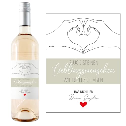 1M® Personalisiertes Weinflaschen-Etikett - Geschenke für Frauen & Männer - ideale Überraschung für deine Liebsten - Geburtstagsgeschenk, Abschiedsgeschenk, kleine Geschenke - #7 von 1M