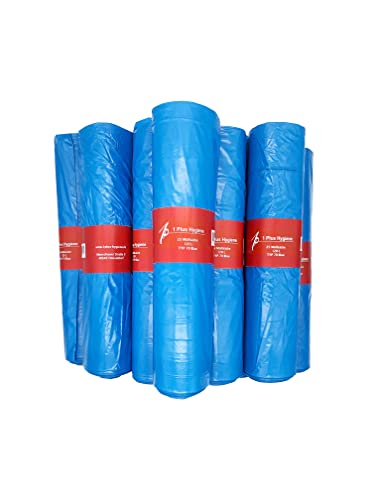 1Plus Hygiene, Müllsäcke (120 l), Typ 70, 10 Rollen je 25 Stück, stabil & extra stark, reißfeste Abfallsäcke, blau von 1P 1 Plus Hygiene