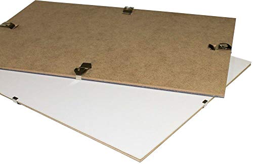 1a Bilderrahmen Cliprahmen Deluxe 57x86 Rahmenloser Bildhalter Posterrahmen 86x57 cm Rückwand weiß Kunstglas 1 mm klar von 1a Bilderrahmen