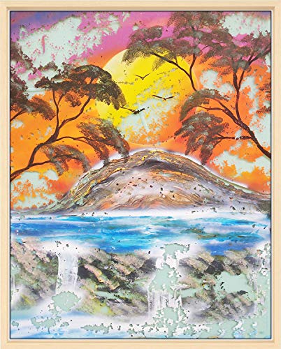 Bahia Massivholz Natur Schattenfugenrahmen 20x30 cm Bilderrahmen für Leinwand Bild Passgenau und stabil von 1a Bilderrahmen