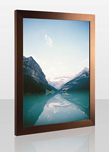 Bilderrahmen Modern Farbe Glossy Format G Poster 60x60 cm Kupfer Dekor mit klarem Kunstglas von 1a Bilderrahmen